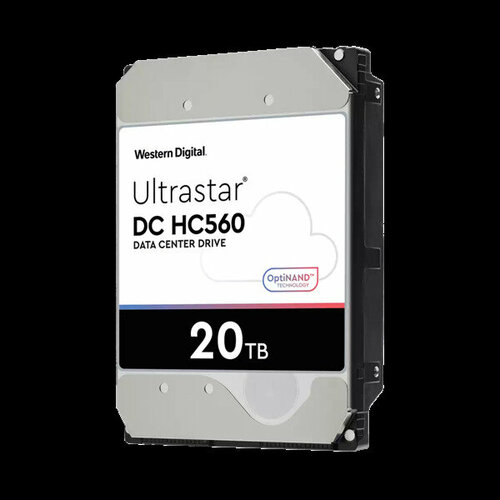 Western Digital Ultrastar DC HС560 HDD 3.5 SATA 20Tb, 7200rpm, 512MB buffer, 512e (0F38785), 1 year жёсткий диск 3 5 18 тб 7200rpm 512 western digital gold enterprise class sata iii wd181kryz