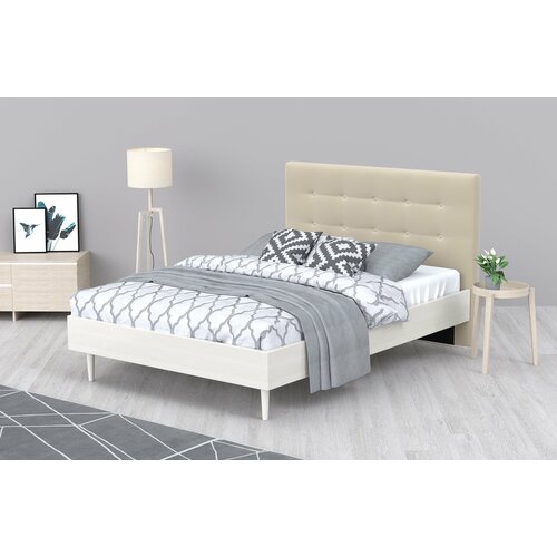 Кровать Альмена Velvet Milk ARSKO, 160x190