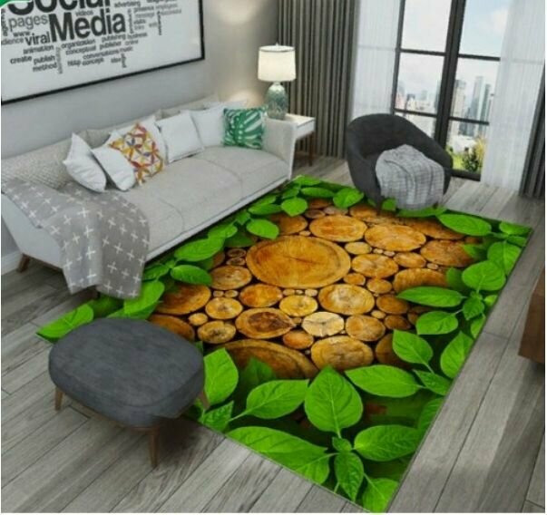 фото Ковер с 3D печатью 160 на 230 см