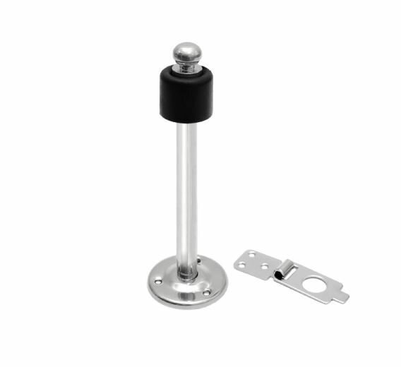 фото Домарт Стопор дверной с фиксатором 150 мм под хром (10) новинка zm_15987