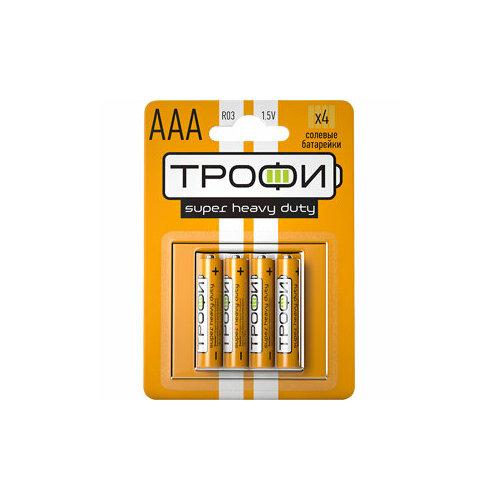 батарейка трофи lr6 4bl 80 640 Трофи Батарейка Трофи R03-4BL, 4шт