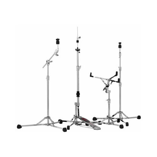 Hardware set Pearl HWP-150S - Lightweight drum kit hardware: direct drive hi-hat stand, cymbal stand and boom stand, snare drum stand with Uni-Lock tilter