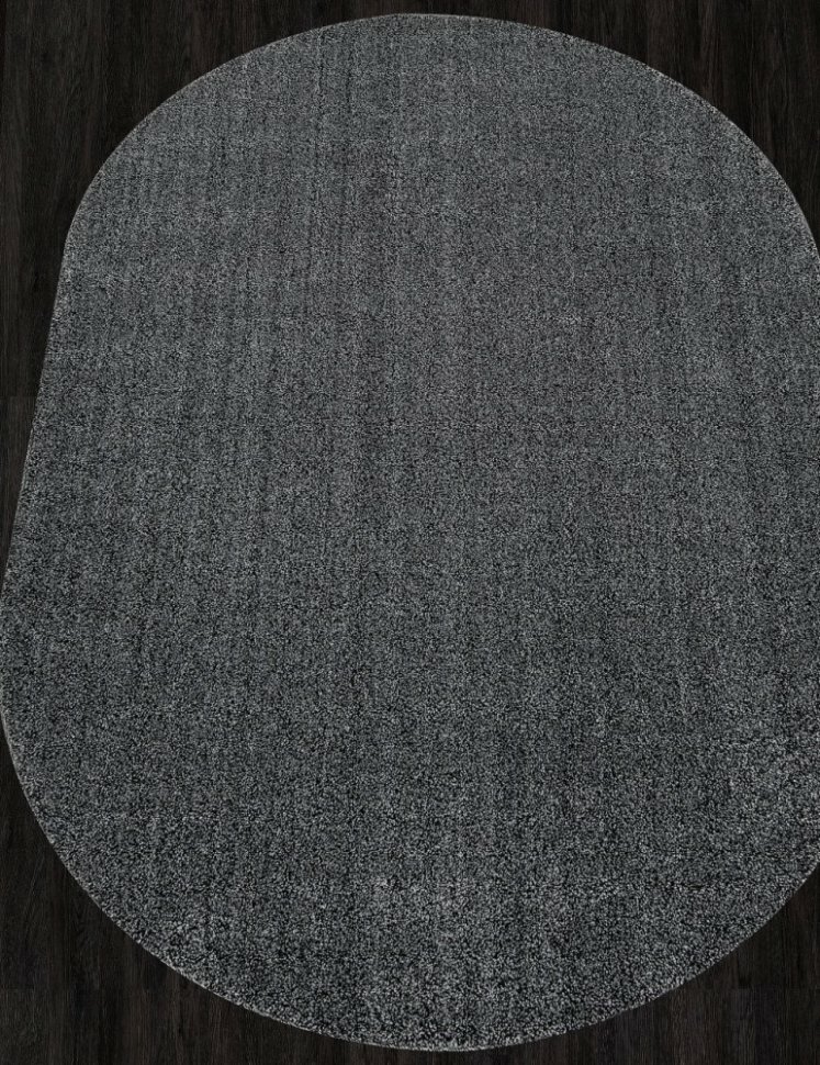 Ковер T600 - BLACK - Овал - коллекция SOFIA (0.8 х 1.5 м)