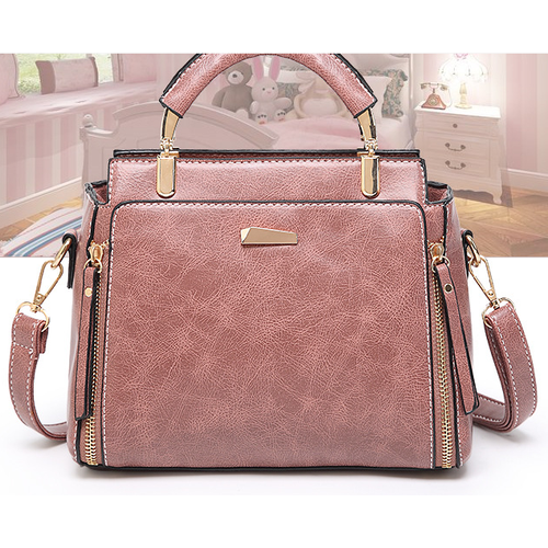 Сумка  мессенджер  повседневная, внутренний карман, розовый