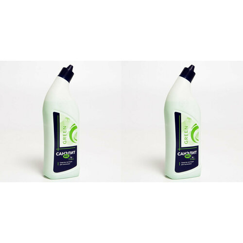 Санэлит Средство чистящее для сантехники Green аромат соснового леса, 750 мл, 2 шт