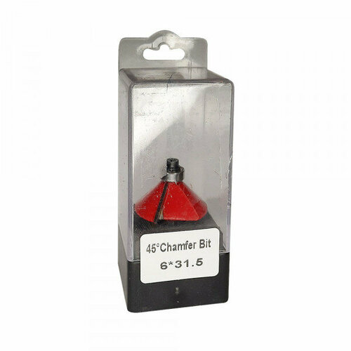 Фреза по дереву кромочная конусная 45 SINICA 6315 посадочный диаметр 6мм SINICA RCUT-45C-6-315 720₽