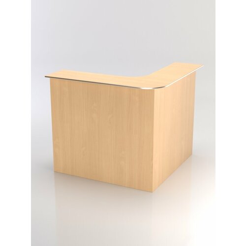 Ресепшн №4А с декоративным кантом, Бук Бавария 141 x 141 x 130 см (ДхШхВ)