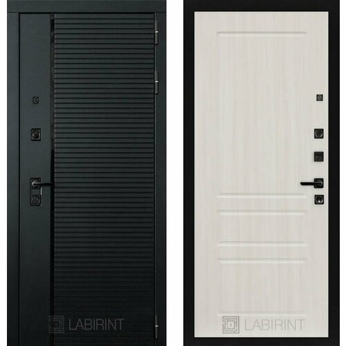 Входная дверь Labirint Piano 03 Сандал белый 880x2050, открывание левое входная дверь labirint piano 03 белый софт 880x2050 открывание левое