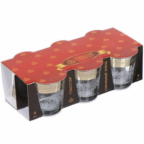 Стопка Гусь-Хрустальный Стекольный завод Барокко GN50, 6 шт, 50 мл