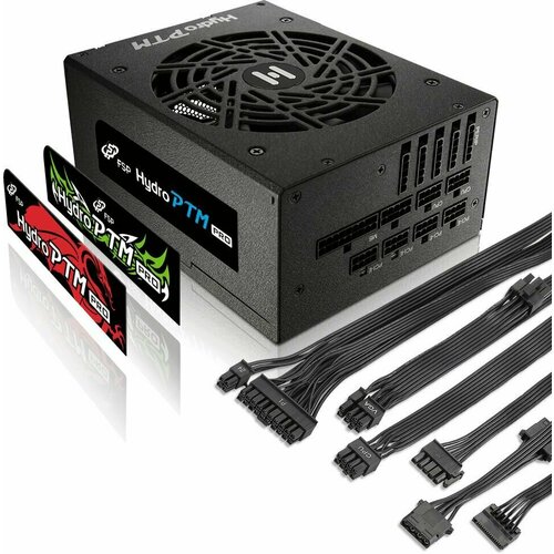 Блок питания ПК FSP HYDRO PTM PRO 1000W PPA10A2801 (1000 Вт, 80+ Platinum, APFC, 20 + 4 pin, 4+4 pin x3 CPU, 14 SATA, 6+2 pin x8 PCI-E) блок питания fsp hexa 85 pro 350w