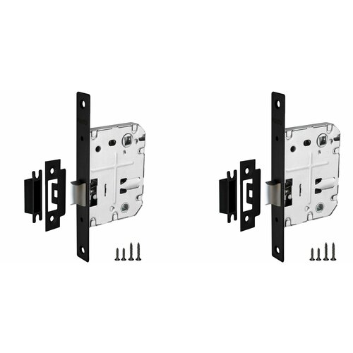 Защелка врезная Punto (Пунто) L72-50 BL Черный (комплект 2 штуки)