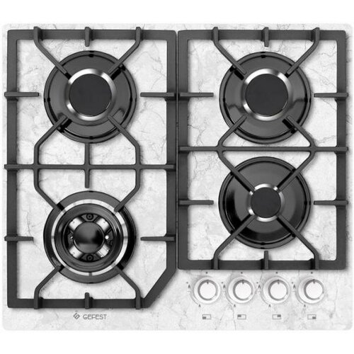 Варочная панель газовая Gefest PVG 2232-01 K152 белый с рисунком мрамор 1940100₽
