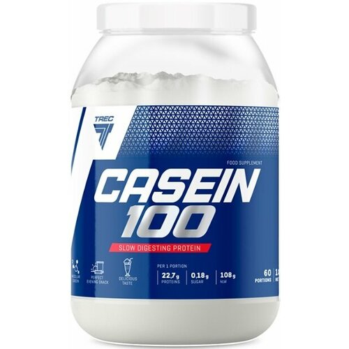 фото Протеин казеин trec nutrition casein 100 (1800 г) сливочная ваниль