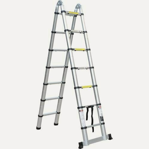 Изображение товара Телескопическая Лестница Стремянка Sevenberg Qh 2X7 Ступеней (2,2 М.+2,2 М.)
