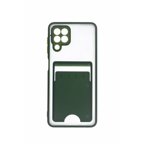 Чехол-накладка для Samsung A225F A22 VEGLAS Fog Pocket зеленый чехол накладка mypads для samsung galaxy a22 sm a225f 2021 из качественного силикона прозрачная с зеленой окаемкой