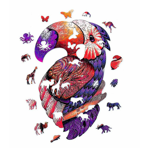 Пазл «Радужный тукан» размер M, 148 детали