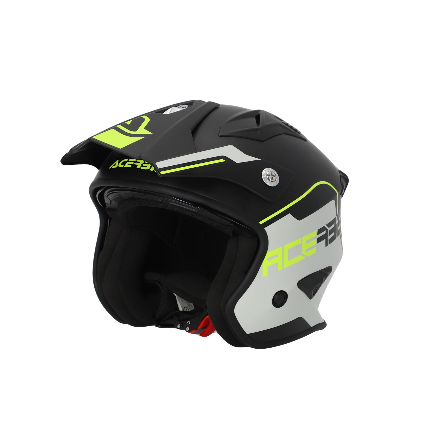 Шлем Acerbis JET ARIA 22-06 Black/Fluo-Yellow XS