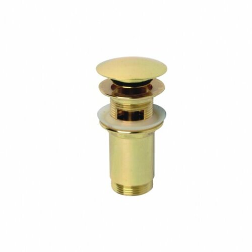 донный клапан для раковины c переливом диаметр 1 1 4 цвет хром s sd8 BN711112GD Донный клапан, цвет золото, материал латунь