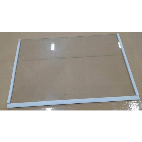 Комплектующие для холодильников DON зч Полка стеклянная 495 х 320 х 4 с обрамлением не нижняя