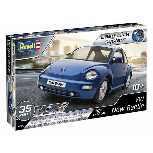 07643 Revell Автомобиль Volkswagen New Beetle (1:24) модель литая автомобиля volkswagen beetle в масштабе 1 18 модель автомобиля из металлического сплава игрушки для детей коллекция подарков