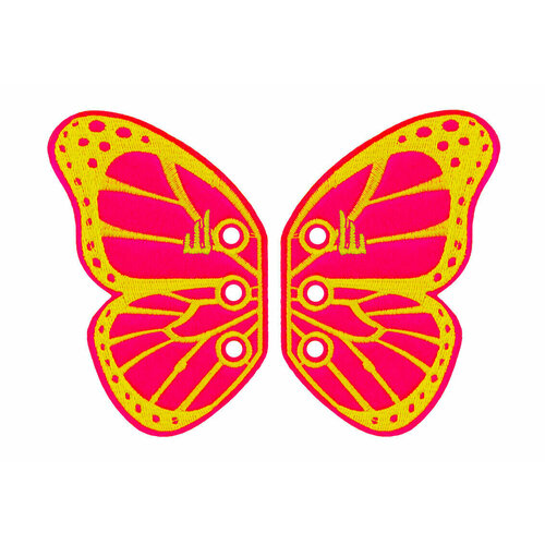 аксессуары для кед крылья rossmore pink neon slot 20207 розовые Аксессуары для кед крылья бабочка LACE Shwings VERMONT 50102 неон розовые