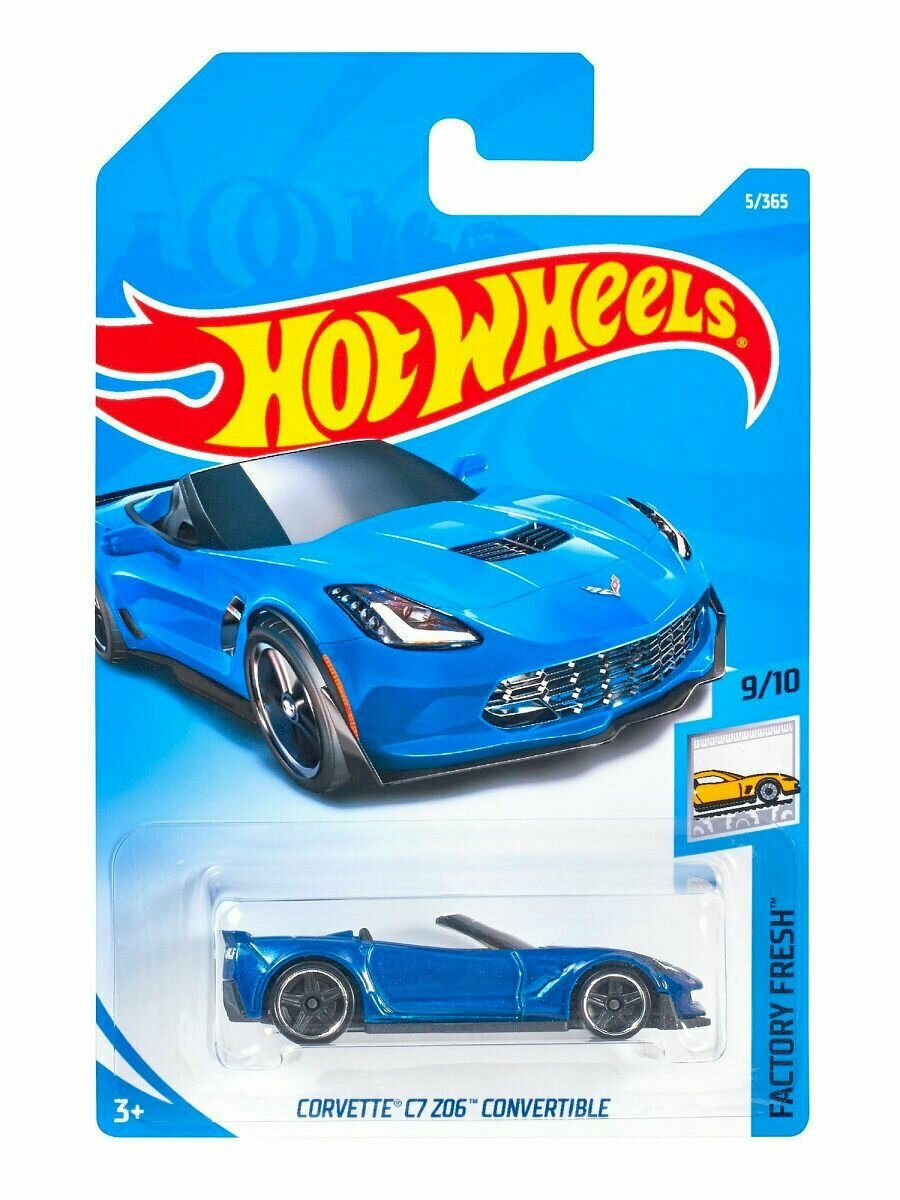 Hot Wheels '19 CORVETTE ZR1 CONVERTIBLE Blue Корвет 144/250 HW Factory Fresh 2/10 2020