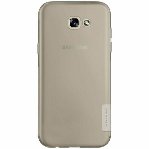 Накладка Nillkin Nature TPU Case силиконовая для Samsung Galaxy A3 (2017) A320 прозрачно-черная чехол книжка nillkin sparkle series для samsung galaxy a3 2017 a320 розовый