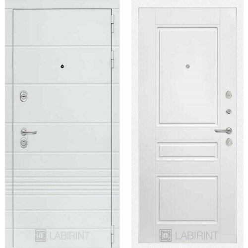 Входная дверь Labirint Trendo 03 Белый софт 880x2050, открывание правое входная дверь labirint trendo 03 белый софт 880x2050 открывание правое