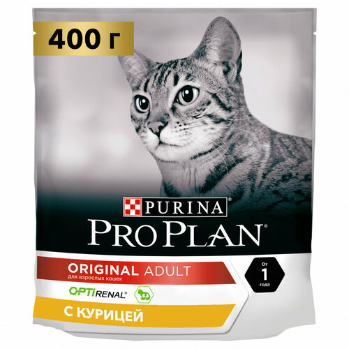 Pro Plan Cat Adult сухой корм для взрослых кошек с курицей - 400 г