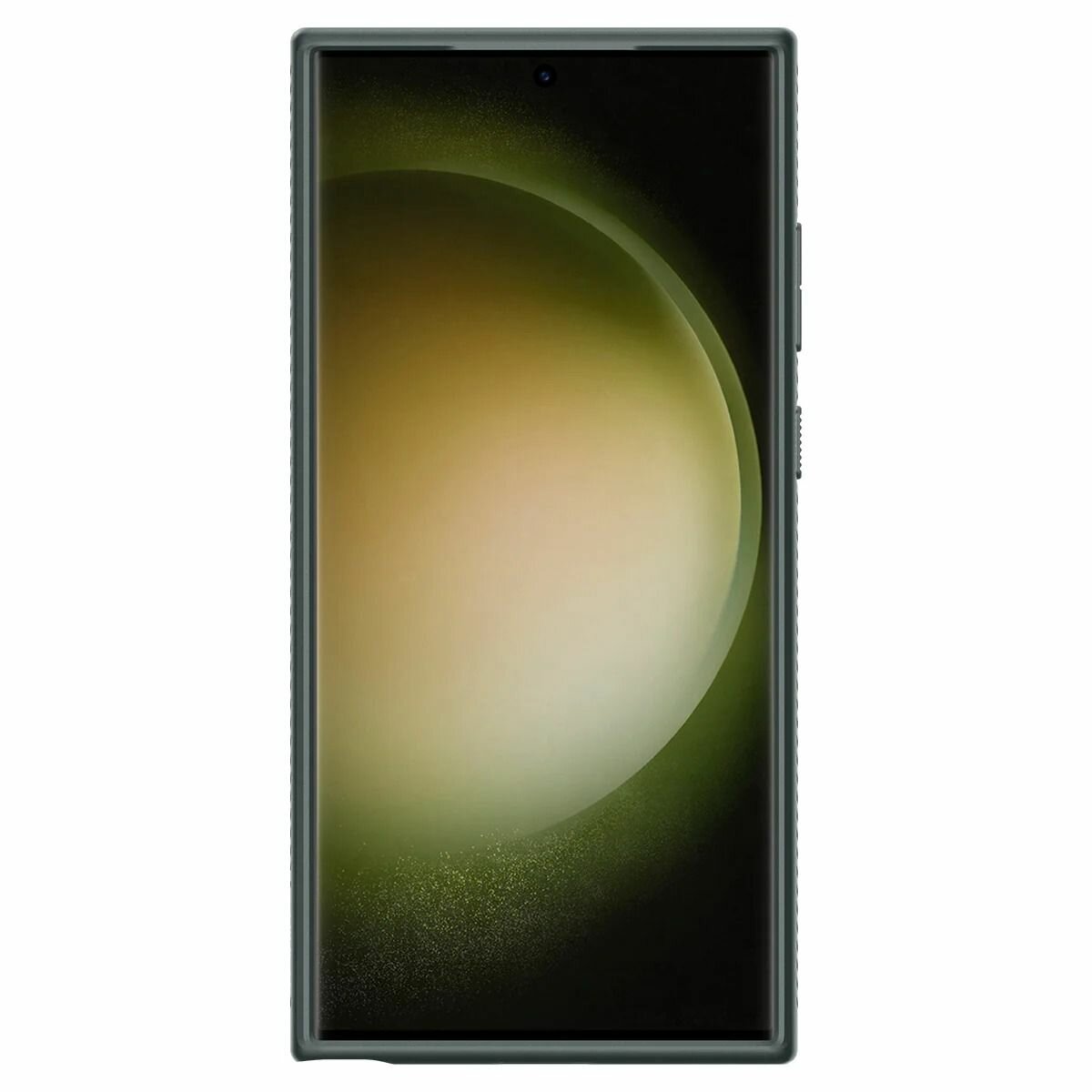 Чехол Spigen на Samsung Galaxy S23 Ultra (ACS05615) Liquid Air / Спиген чехол для Галакси С23 Ультра накладка, противоударный, с защитой камеры, зеленый — фото 1