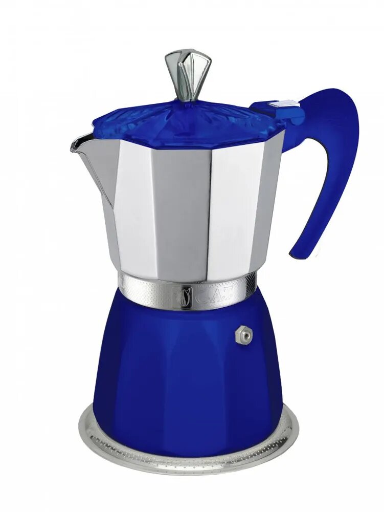 G.A.T Кофеварка гейзерная G. A. T. GEMMA 104206 blue 300ml индукция алюминий