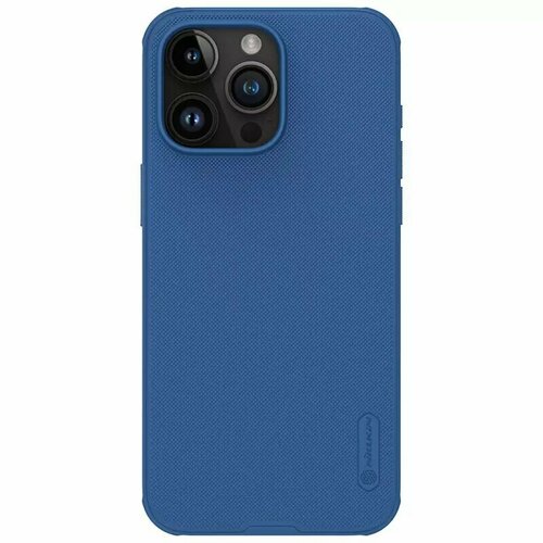Накладка Nillkin Frosted Shield Pro пластиковая для iPhone 15 Pro Max Blue (синяя) накладка nillkin frosted shield pro пластиковая для meizu 20 pro blue синяя
