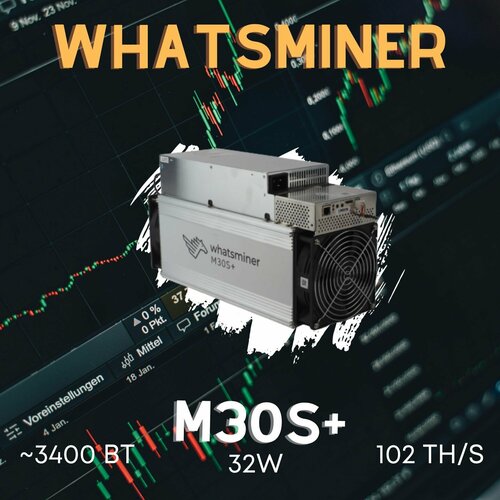 ASIC майнер Whatsminer M30S+ 102TH/s 32w