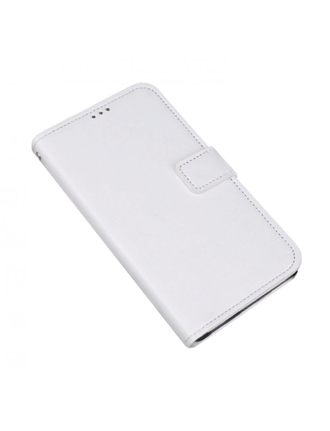 фото Чехол-книжка MyPads Porta Biglietti для Alcatel 1X 5008Y (2019) из эко-кожи с подставкой застёжкой и визитницей белый