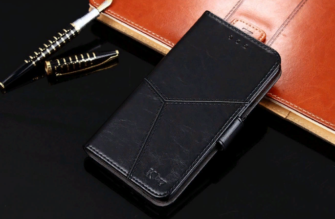 Чехол-книжка MyPads «Ktry Cucitura geometrica» для OPPO Find X6 Pro из кожи прошитый по контуру с необычным геометрическим швом цвет черный