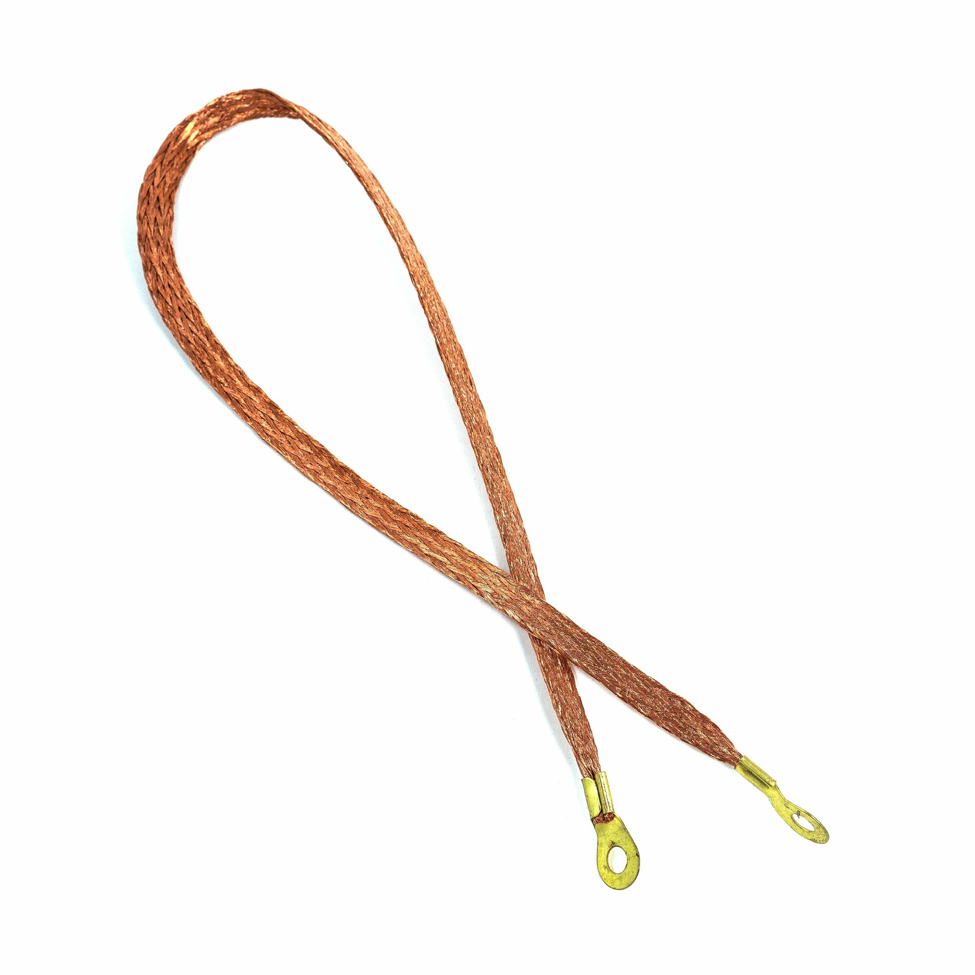 фото Провод заземления двигателя 700мм (сечение 10мм кв) медная коса (Автоэлектроника