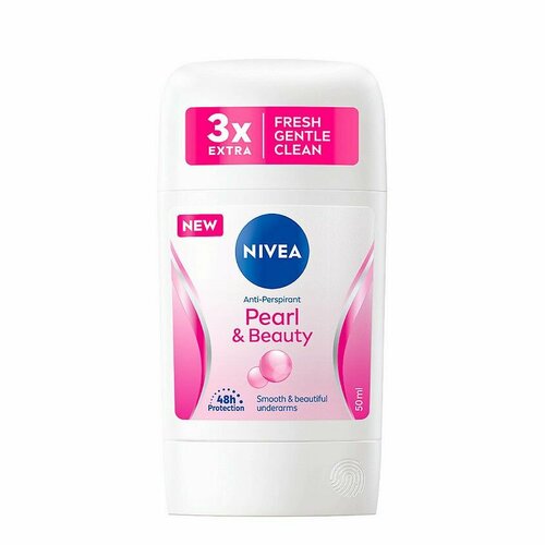 Nivea Антиперспирант-стик Жемчужная красота, 50 мл, 2 шт. nivea антиперспирант стик жемчужная красота 50 мл 2 шт