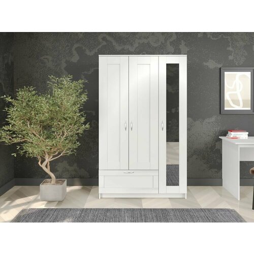 Шкаф трехдверный с ящиком STOCKHOLM