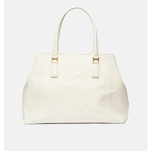 фото Сумка тоут cns - coined in stone diana ivory 42921814, фактура рельефная, белый