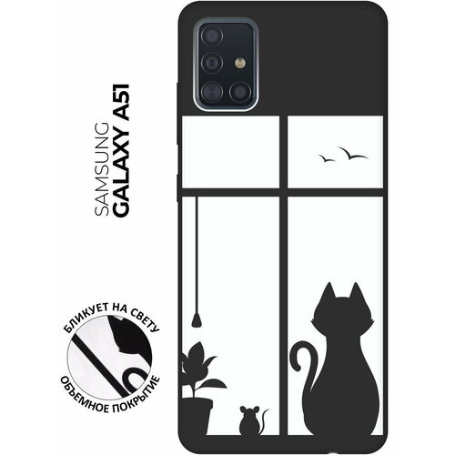 RE: PA Чехол - накладка Soft Sense для Samsung Galaxy A51 с 3D принтом Cat and Mouse черный re pa чехол накладка soft sense для samsung galaxy note 20 ultra с 3d принтом cat and mouse черный