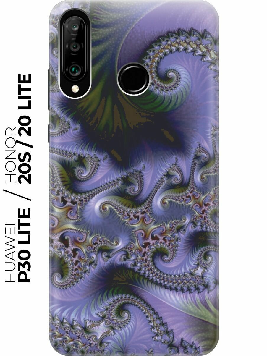 Силиконовый чехол Магические узоры на Huawei P30 Lite / Honor 20 Lite / Honor 20s / Хуавей П30 Лайт / Хонор 20 Лайт / Хонор 20s