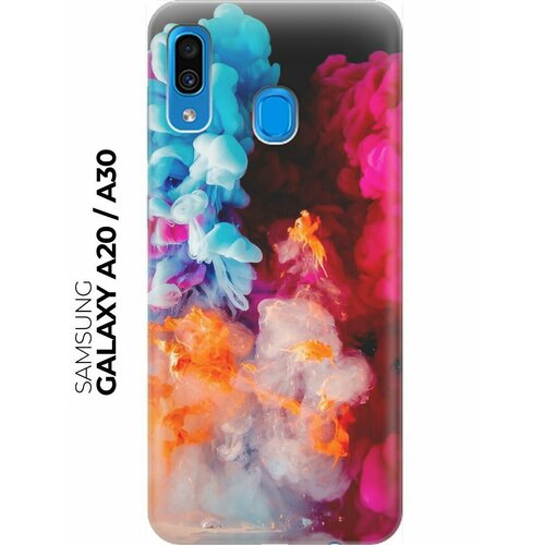 RE: PA Накладка Transparent для Samsung Galaxy A20 / A30 с принтом Разноцветный дым re pa накладка transparent для samsung galaxy a31 с принтом разноцветный дым