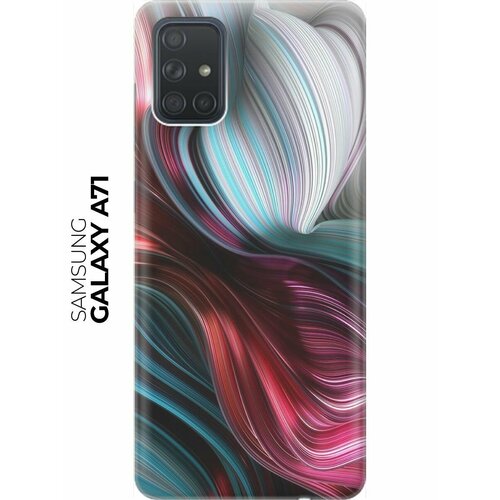 RE: PA Накладка Transparent для Samsung Galaxy A71 с принтом Разноцветные изгибы re pa накладка transparent для samsung galaxy s10e с принтом разноцветные изгибы