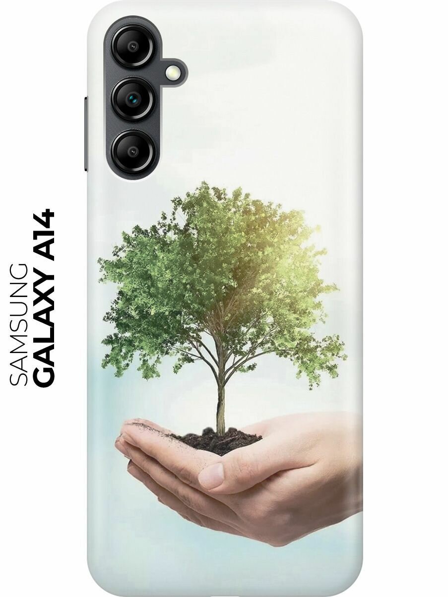 Силиконовый чехол Береги природу на Samsung Galaxy A14 / Самсунг А14