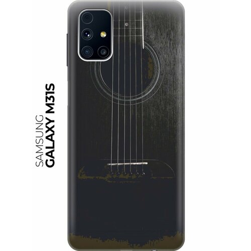 силиконовый чехол скрипка и ноты на samsung galaxy m31s самсунг м31 эс Силиконовый чехол Гитара на Samsung Galaxy M31S / Самсунг М31 эс