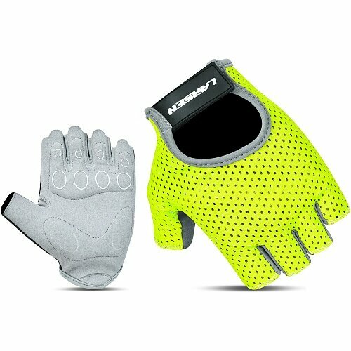 Перчатки для фитнеса Larsen 01-21 Lime/Grey S