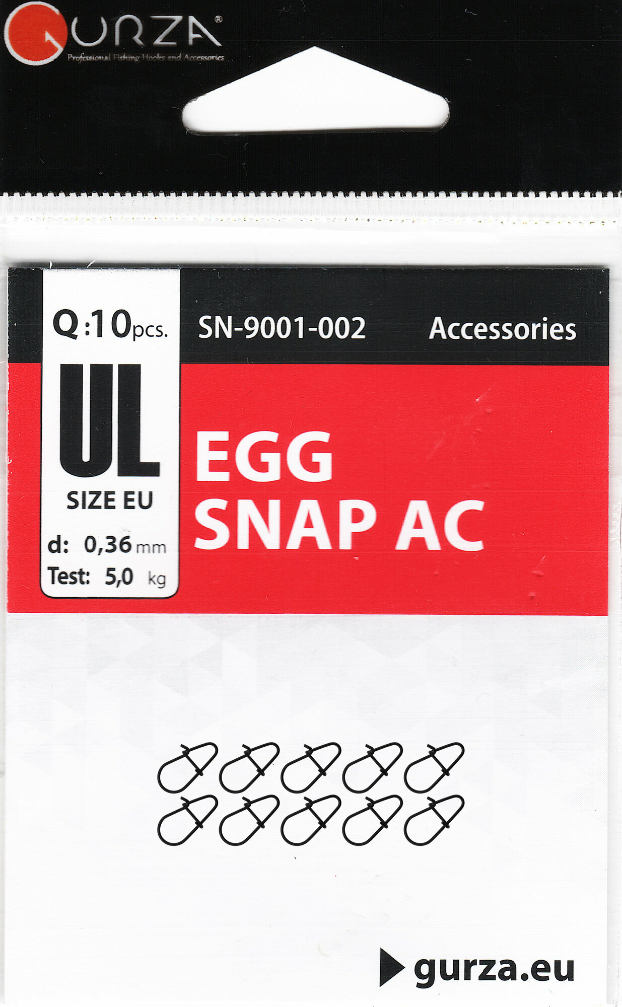 Застежки GURZA EGG SNAP AC (10шт) размер UL