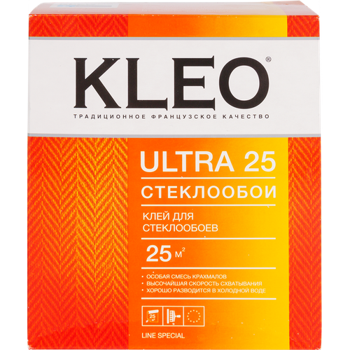 Клей для стеклообоев Kleo Ultra 25 м² kleo ultra готовый обойный клей для стеклообоев ведро 10 л 50 м2