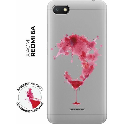 Силиконовый чехол с принтом Cocktail Splash для Xiaomi Redmi 6A / Сяоми Редми 6А матовый силиконовый чехол на счастье на xiaomi redmi 6a сяоми редми 6а