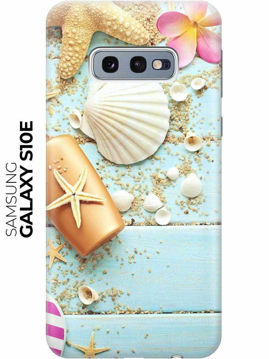 RE: PA Чехол - накладка ArtColor для Samsung Galaxy S10e с принтом "Пляжный натюрморт"